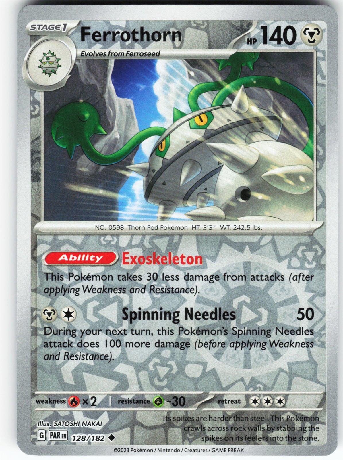 Ferrothorn 103/181 Pokemon SM - Team Up Reverse Holo Rare NM/LP