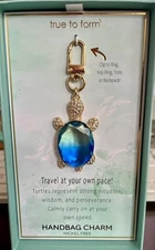 True to Form  Bag Charm / Key chain  Gemmed Turtle  NEW