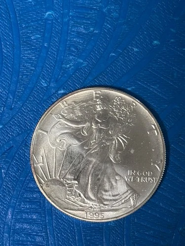 1995 American Silver Eagle Coin BU 1 Oz US $1 Dollar Mint Uncirculated Brilliant