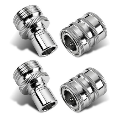 #ad 3 4quot; Quick Connect Pressure Washer Adapter Garden Hose to Faucet Kit 4Pcs $18.38