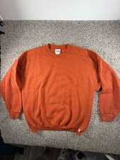 Vintage Discus Athletic Crewneck Sweater Adult 2XL Orange Made in USA