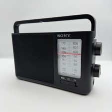Sony Analog Tuning Portable FM/AM Radio - ICF-506 - w/Power Cord - Works