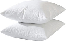   Hotel-Style 24X24 Goose Feather down Euro Pillow Insert for Sofa  Bed - 100 