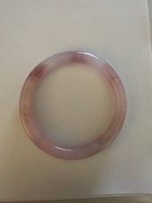 Armreif, Armband, Echt Rosenquarz, 6,2 cm Innendurchmesser