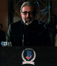 JEFF GOLDBLUM SIGNED JURASSIC PARK THE LOST WORLD 8X10 PHOTO BECKETT BAS COA