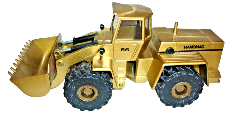 Cursor Metallmodell Baumaschine 569 Radlader Hanomag 66 "Der Sieger" gold 1:50