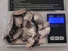 925 Sterling Concho Belt / Necklace 28 1/2"