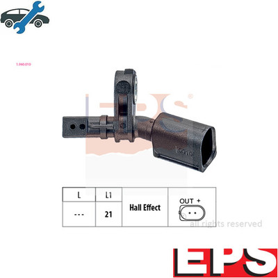 SENSOR WHEEL SPEED 1.960.010 FOR VW POLO/IV/Van/VI UP! FOX/Hatchback GOLF/VII  
