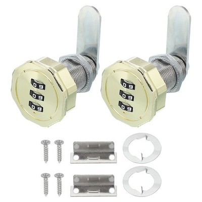 Stücke 13/16 ''Kombinationsschrank Cam Lock Zylinder Passwort Codeschloss Gold