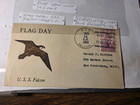 navy covery,Schechter hand painted cover,1936,uss falcon,2-c — photo 1