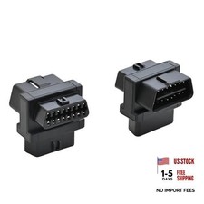 OBD2 Splitter Adapter,OBDII Full 16 Pin Male to Dual Female Adapter