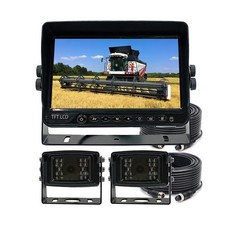 AHD 1080P 7" Reverse Rear View Backup Dual Camera System, Two Cameras with Ni...