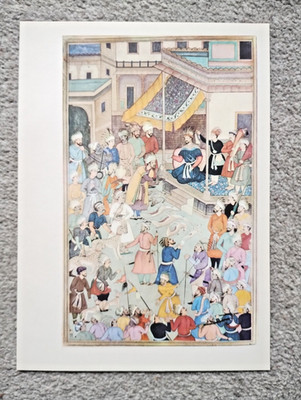 Sultan Ghazan Khan issues a new regulation for falconers - Vintage Print - 1963