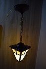 Antique Mission  Stained Glass Pendant Ceiling Fixture — photo 9