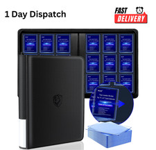 .Toploader Card Binder 9 Pocket Holds 324 Cards w/ 20 Top Loaders Black