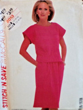 McCall's Sewing Pattern 2013 Misses Sleeveless Top Gathered Skirt Size 12-16 UC