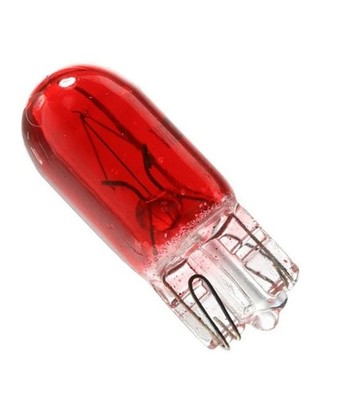 10x W5W 501 ROTES SEITENLICHT STECKLICHT AUTO OHNE KAPPE NUMMERNSCHILDBIRNEN 12 V 5 W