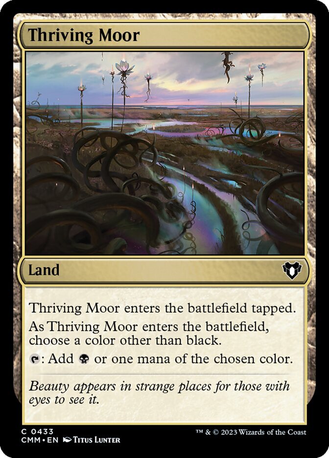 MTG Magic the Gathering Thriving Moor (433/1173) Commander Masters