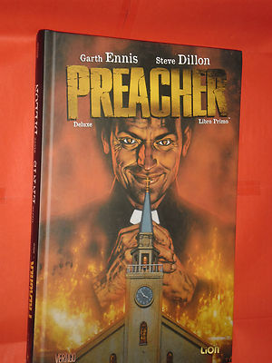 ABSOLUTE -PREACHER -1 DELUXE-BOOK FIRST- BY:GARTH ENNIS- cardboard-LION VERTIGO