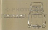 1957 Cadillac Owners Manuell 57 Owner Serie 62 Deville Eldorado Fleetwood 60 75