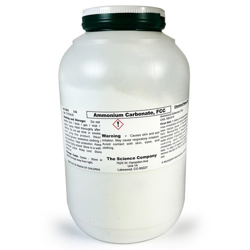 Ammonium Carbonate Baker's Ammonia, Food Grade, 5lb. eBay