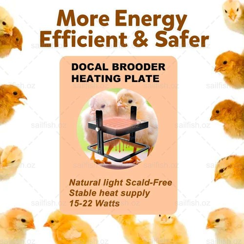 13W Chick Brooder Heating Plate 27x27cm Chicken Coop Heater Duck Poultry Brooder - Picture 6 of 12