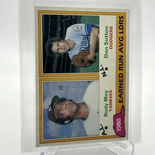 1981 Topps 1980 Earned Run Average Leaders Card #7 NM-Mint FREE SHIPPING