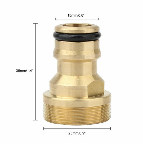 Universal Kitchen Tap Thread Connector Mixer Garden Hose Adaptor Faucet Fitting - Picture 7 of 8