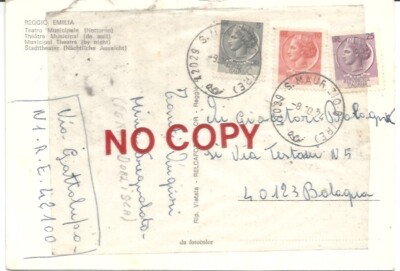 Pregnolato Mina (Dorlisca Ferro), Soprano, Postcard Reggio Emilia Autograph.