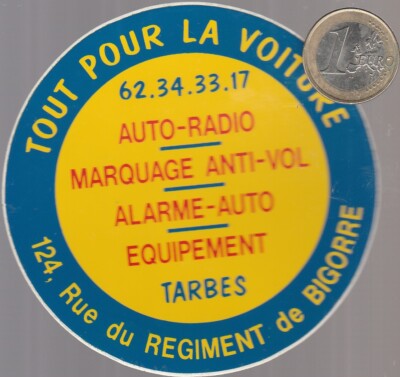 AUTOCOLLANTS C24 Automobile. ADS. Auto Diffusion Service à Lyon