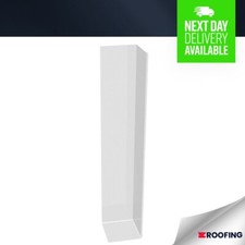 FreeFlow Square Edged Fascia Board Double Corner 600mm Guttering/Drainage White