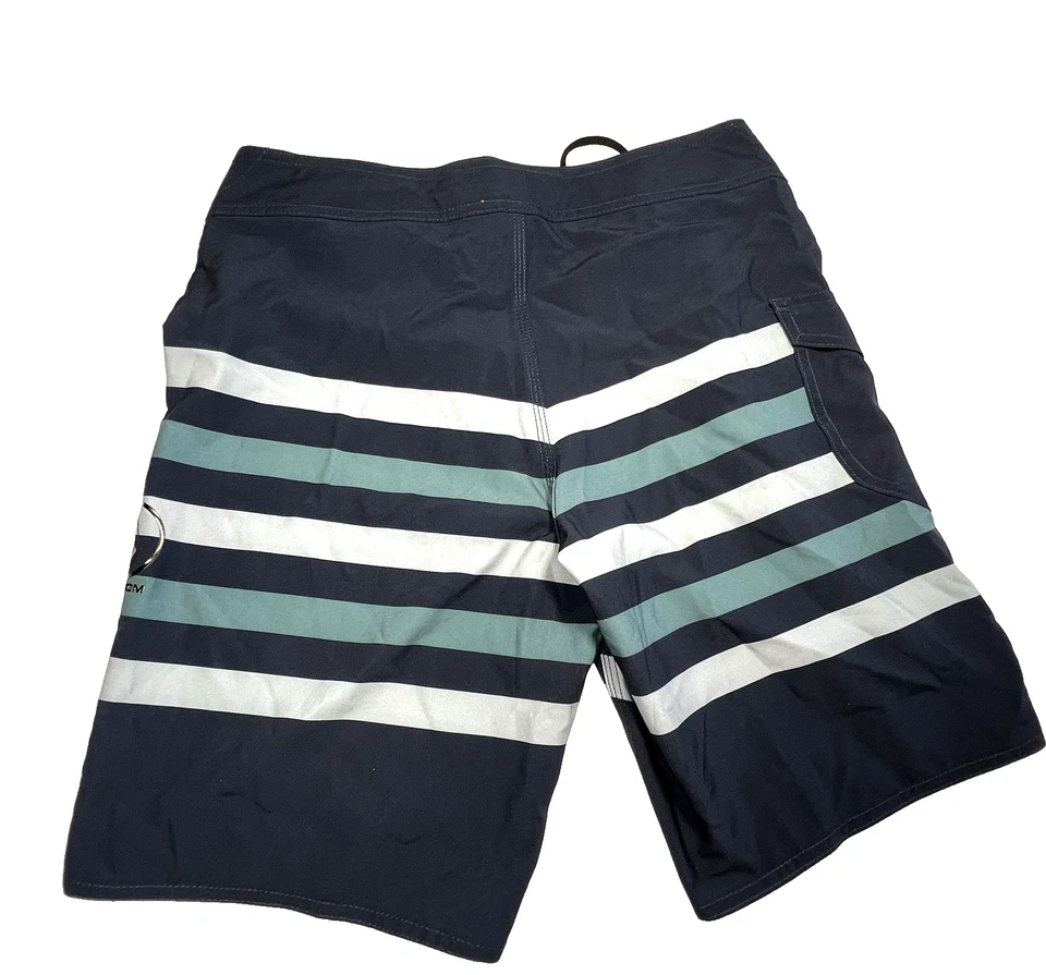 Volcom Board Shorts Mens 30 Blue Manic 2 True To This Stretch Swim Trunks Skater - Image 2 of 4