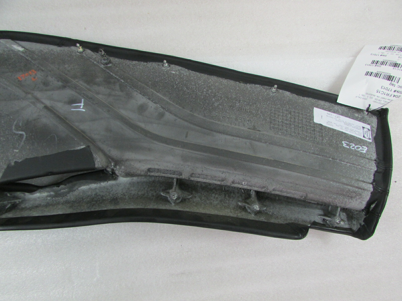 Ferrari California, LH, Left Door Center Insert Panel, Black, Used, P/N 86453700