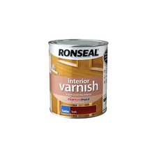 Interior Wood Varnish - Ronseal Interior Varnish Satin Teak 750ml