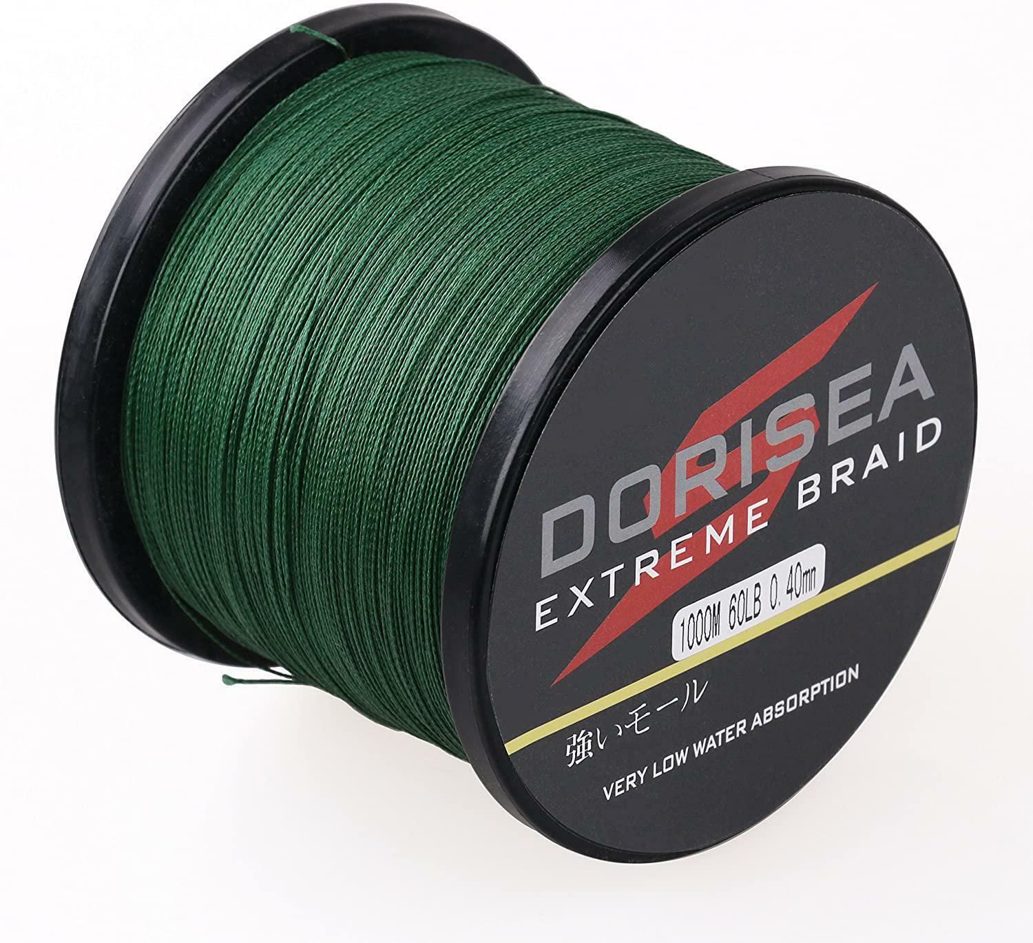 Dorisea Extreme Braid 100 Pe Moss Green Braided Fishing Line 109Yards