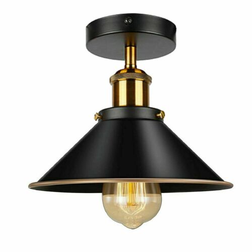 Vintage Hängelampe Pendelleuchte Deckenlampe Retro Metall Industrie Design E27 - Bild 12 von 13