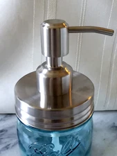 Soap Pump Dispenser KIT ~ STAINLESS STEEL ~ MASON JAR Converter kit High QUALITY