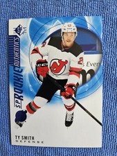 2020-21 SP Authentic Blue Base Rookie Authentics Card #114 Devils - TY SMITH