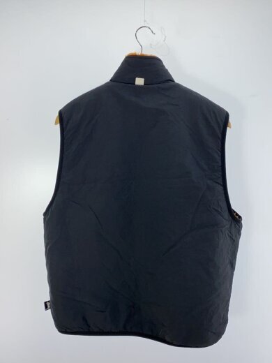STUSSY/22AW/Sherpa Reversible Vest/Vest/M/Polyester/BLK STUSSY/22AW/Sherpa Reversible Vest/Vest/M/Polyester/BLK