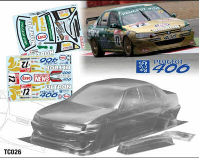 TC026 Peugeot 406 190mm replica for Tamiya chassis tt01 tt02 tl01