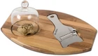 "Made in Italy" OLIVE WOODEN TRUFFLES SHAVER  SET TRAY & BELL