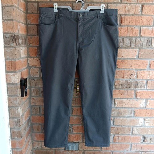 George Men’s Premium 5 Pocket Garment Washed Pants Charcoal Sky 44x30 - Imagen 2 de 10