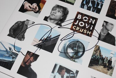JON BON JOVI SIGNED 'CRUSH' ALBUM VINYL RECORD BECKETT COA IT'S MY
