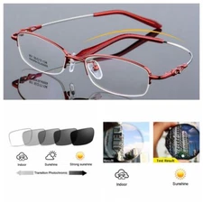 Women's Engraved Flexible Transition Photochromic Reading Glasses