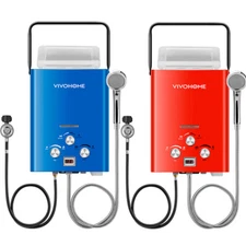 6L/1.6GPM LPG Propane Gas Water Heater On-Demand Instant Hot Boiler + Shower Kit