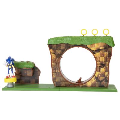 SONIC The Hedgehog - Jakks 403934 Green Hill Zone Spielset inkl. bewegliche Soni