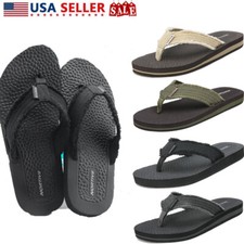 Men's Thong Flip Flops Comfort Lightweight EVA Sole Comfort Thongs Vacation
