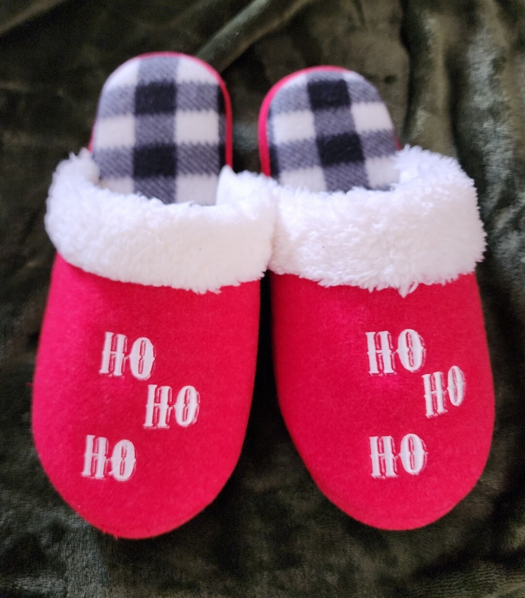 APL Pantofole natalizie Jammies For Your Families Ho Ho da donna taglia L 8 9