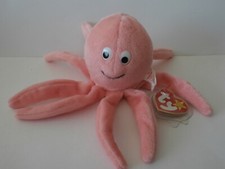 TY Retired Beanie Baby/Babies INKY THE OCTOPUS Made in Indonesia/Indosian MWMT