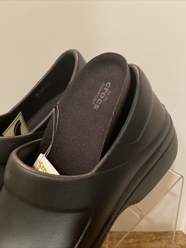 Crocs Dual Comfort Felicity Damen-Clog Krankenschwesterschuhe rutschfest schwarz Größe 11 - Bild 5 von 10